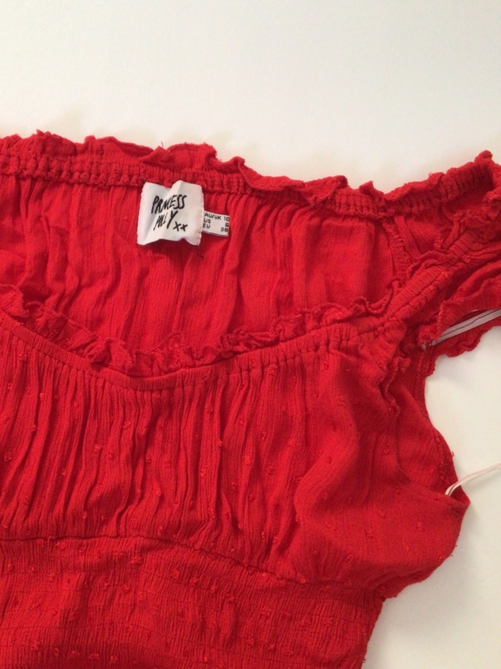 Princess Polly Love Galore romper in red